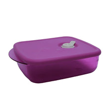 Load image into Gallery viewer, Tupperware Rock N Serve | Heat N Serve Lunch Box 600ML - Purple