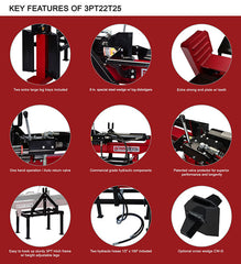 22 Ton H/V 3-Point Hitch Log Splitter