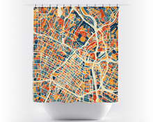 Load image into Gallery viewer, Los Angeles Map Shower Curtain - usa Shower Curtain - Chroma Series
