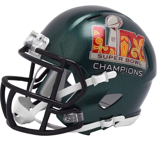 Brandon Graham Autograph Ticket & (1) Philadelphia Eagles Riddell Super Bowl LIX Champions Speed Mini Helmet