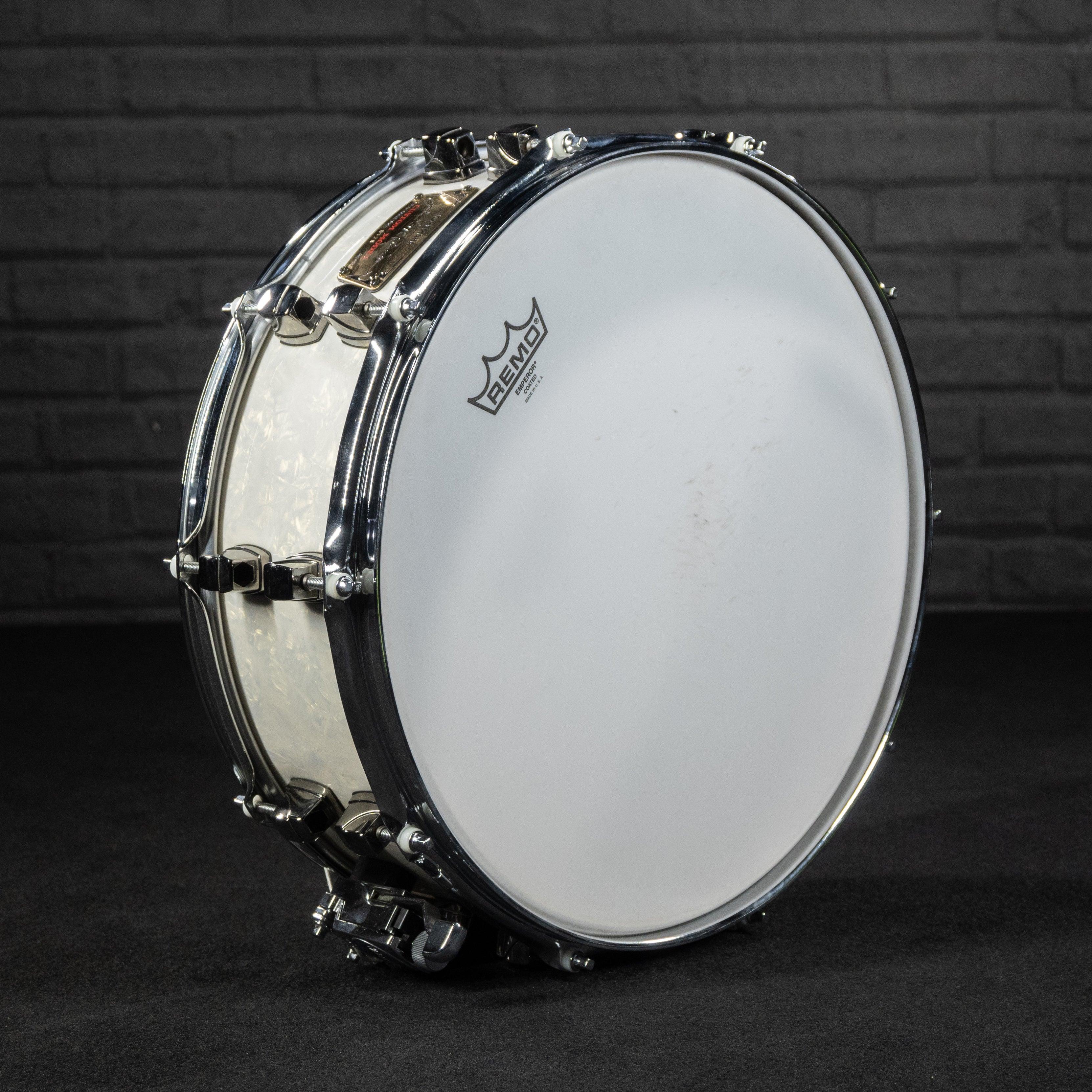 Pearl Sensitone 5x14 snare drum owned by John “JR” Robinson