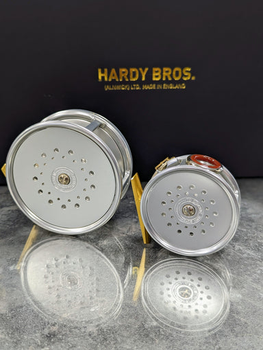 MADE IN ENGLAND – HARDY “THE PERFECT” 2 7/8″ (LEFT HAND WIND) TROUT FLY REEL  – Vintage Fishing Tackle