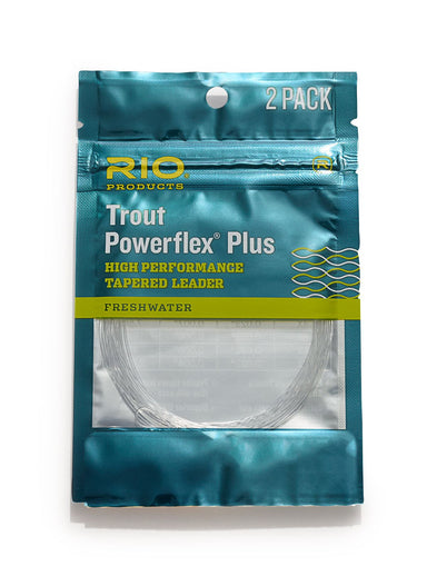 Rio Powerflex Plus Tapered Leaders 9ft - 2 Pack - 4LB - 6x