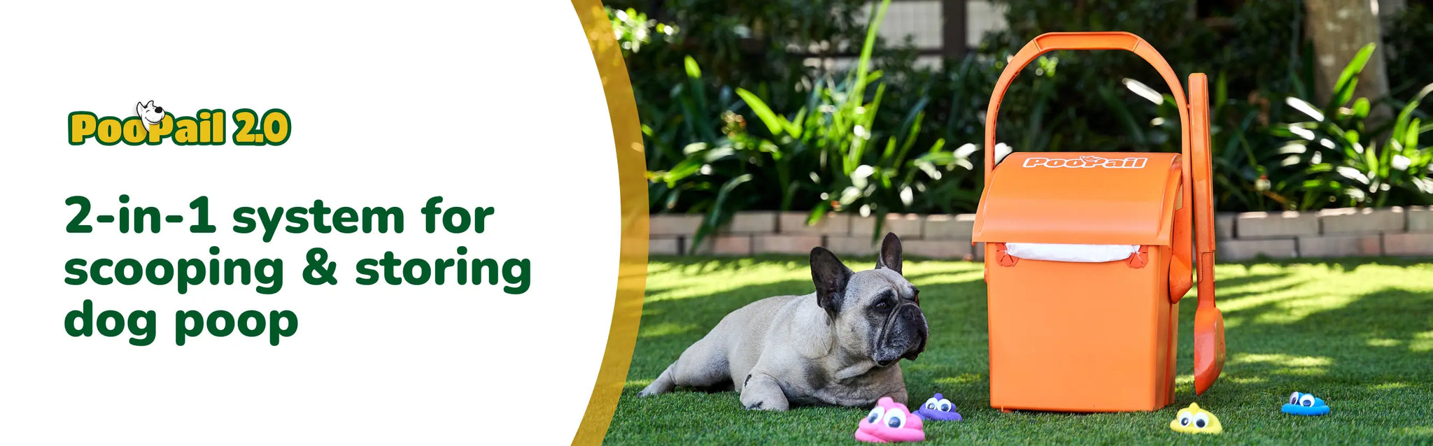 PooPail - 2-in-1 System for Scooping & Storing Dog Poop