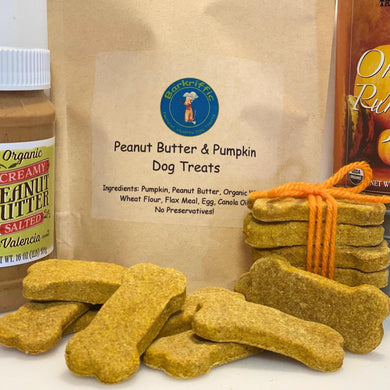 Peanut Butter & Pumpkin Dog Treats - Barkriffic