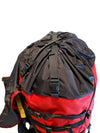 Red Ostrom Wabakimi Canoe Pack, Portage Pack snow cuff top view, Canada, image