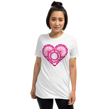 Load image into Gallery viewer, Hulchul Bikers Pink Heart Bike Gear Shirt | Cycling T Shirt | Trendy Shirt | Biking Shirts | Women Casual T Shirt  | Bicycle Ladies TShirt