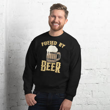 Load image into Gallery viewer, Hulchul Fueled by Beer Drinking Sweatshirt | Beer Trendy Sweatshirt | Drinking Beer | Craft Beer Unisex Sweatshirt