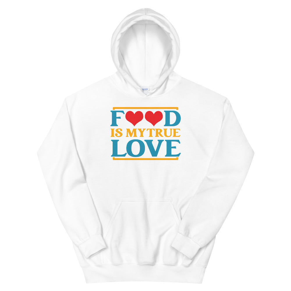 Hulchul Food Is My True Love Hoodie | Valentine's day Hoodies Gildan | Food Lover | Sweetheart Unisex Popular Hoodies
