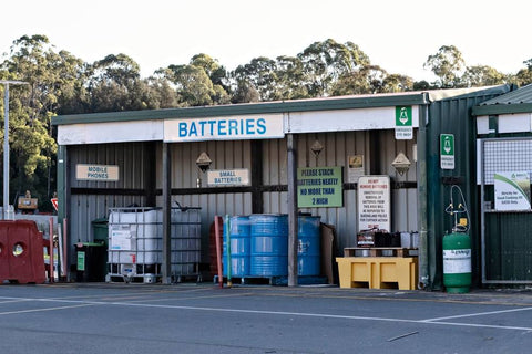 A battery recycling facility shed is open for business.