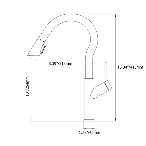 Benjamin Kitchen Faucet Dimensions