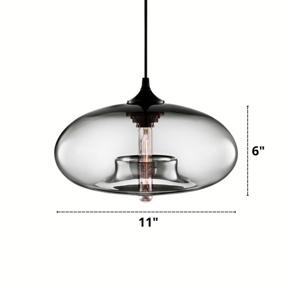 Dawn glass pendant light dimensions