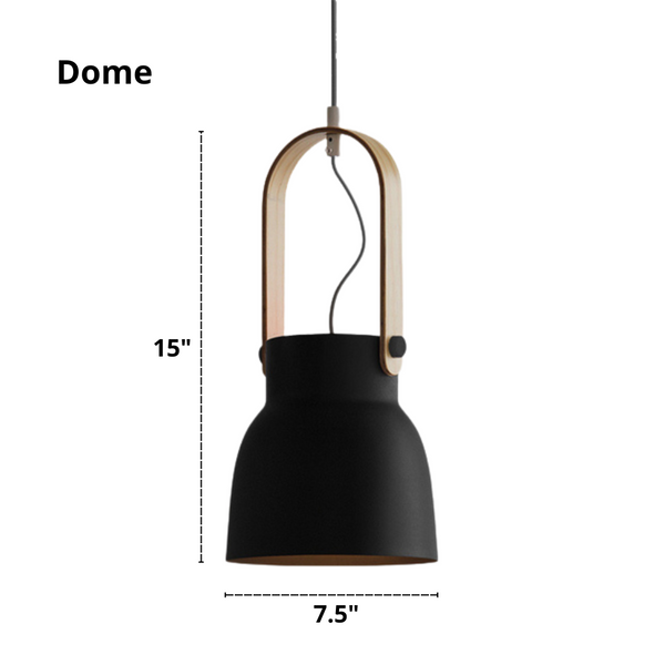 dome style modern Nordic pendant dimensions