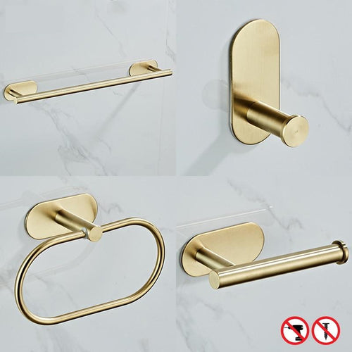 Black & Gold Bathroom Hardware Set – Focal Decor