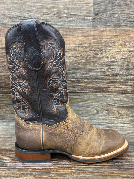 Tan Basket Weave Stanley Boots,Dp4903