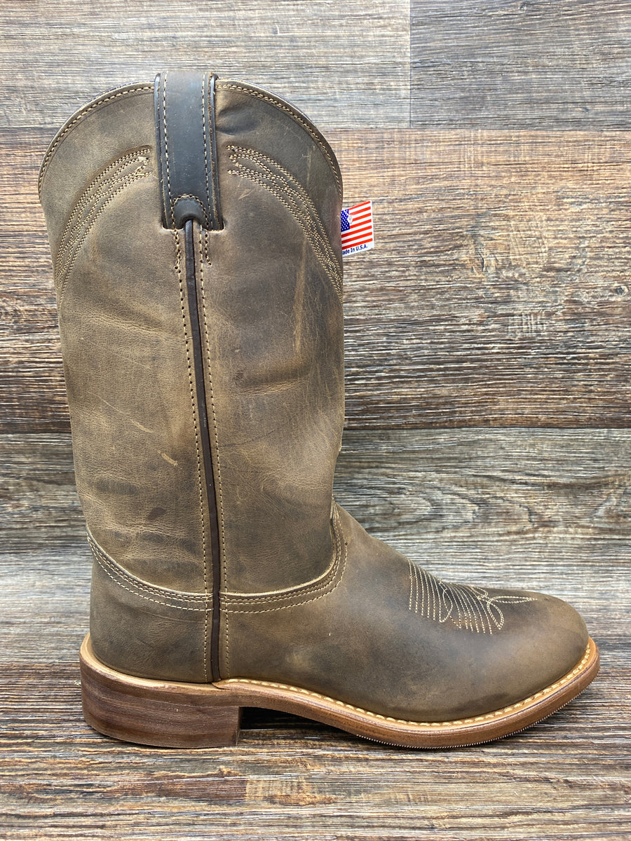 Men's Round Toe Slip On Roper by Abilene. – Rushing Boots
