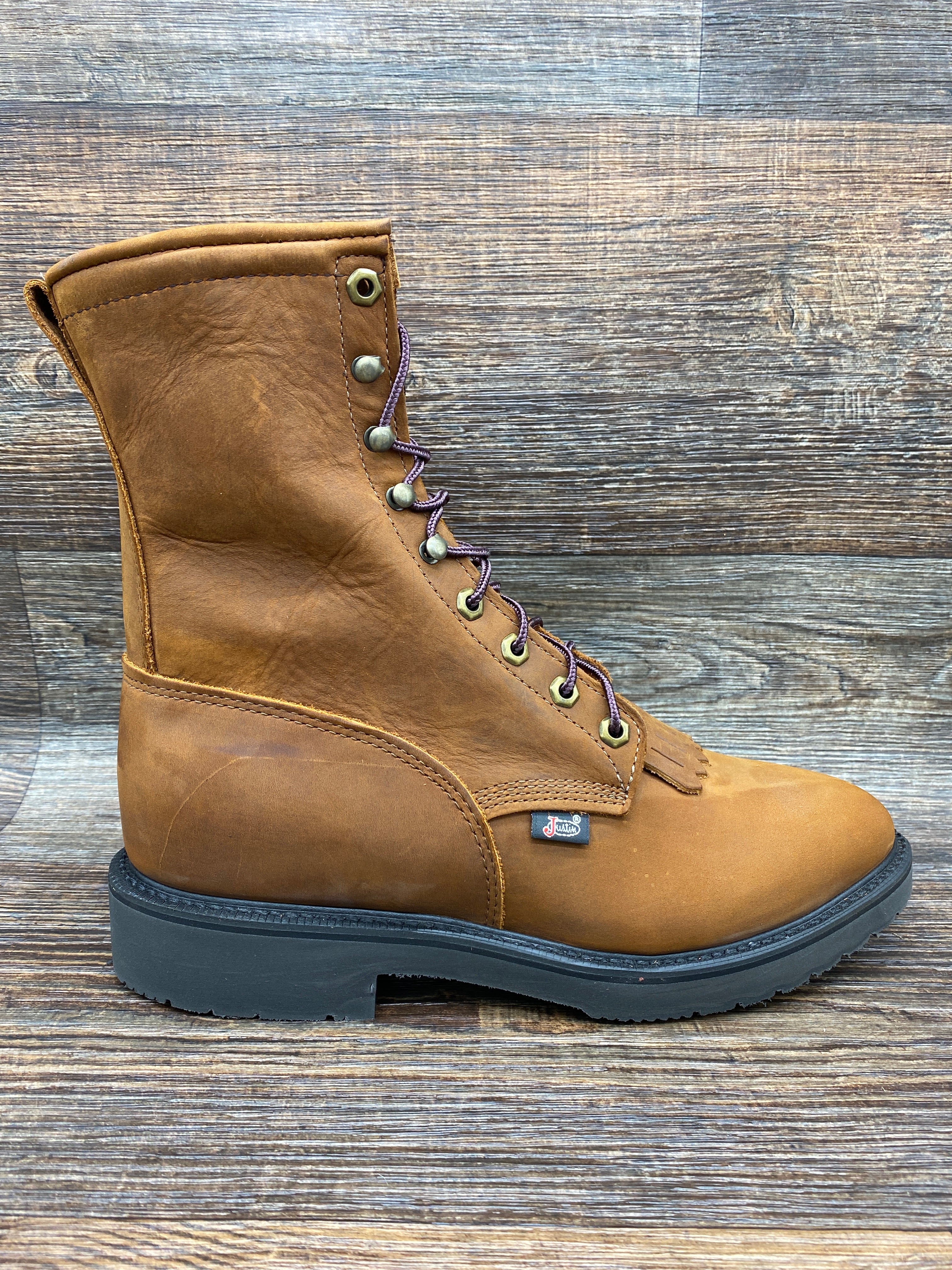 justin lace up boots for women