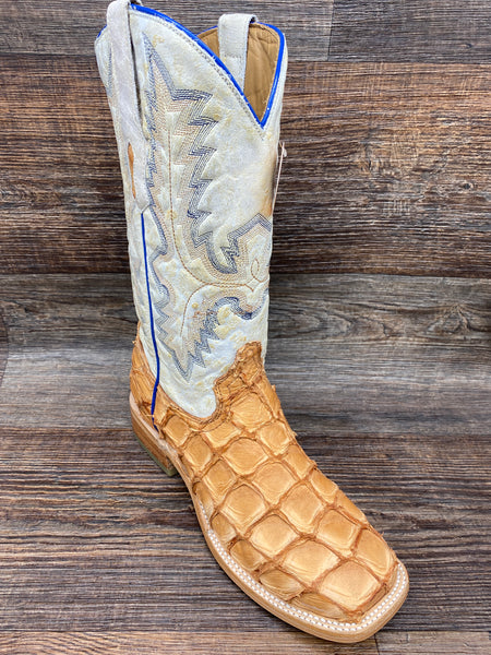 Men's Pirarucu Fish Skin Square Toe Western Boot by Corral – Rushing Boots