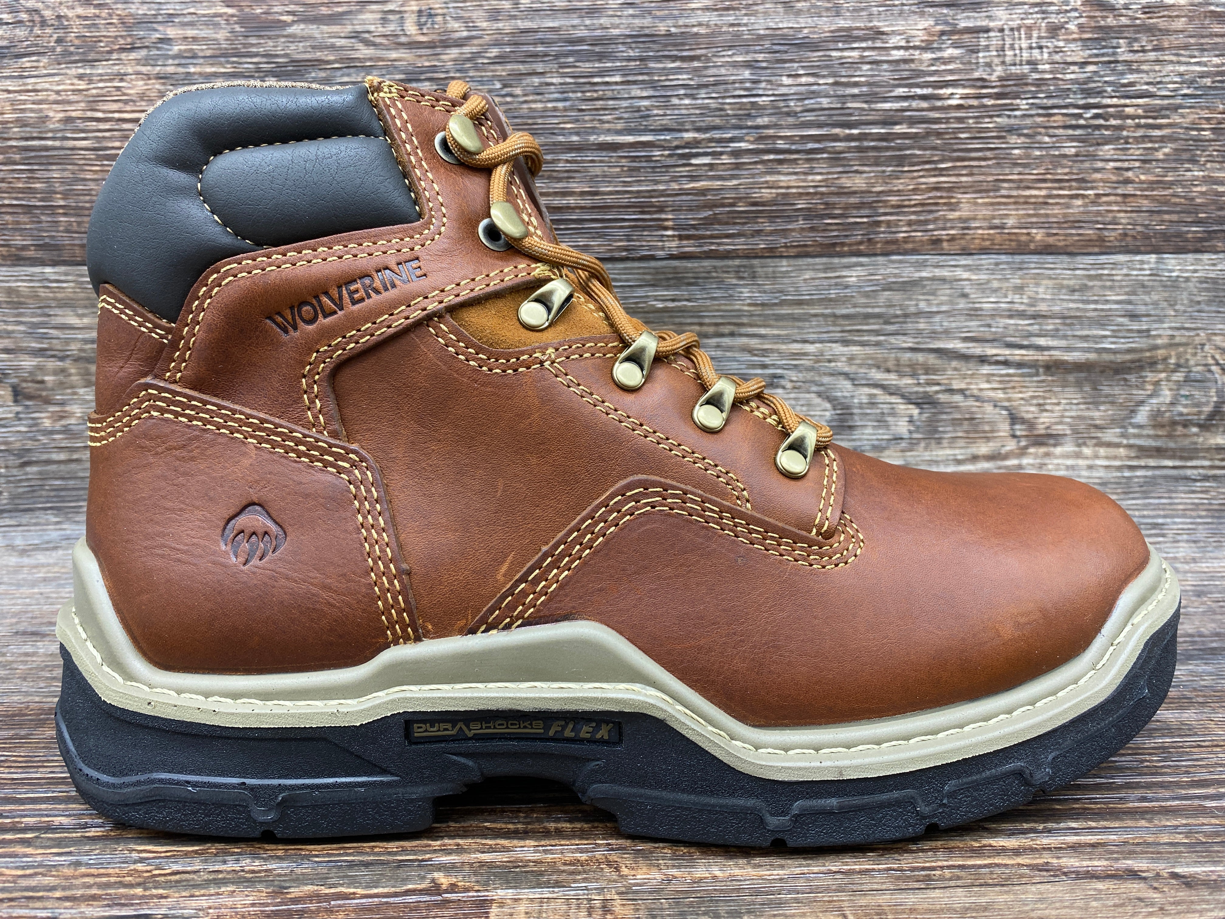 lace-up men wolverine boots