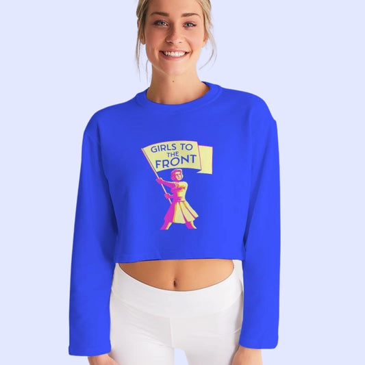 Kansas City Chiefs Distressed Arrowhead  Women's Cropped Sweatshirt –  Look Sharpish