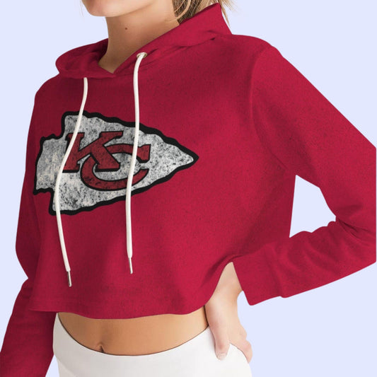 St. Louis City SC City Red  Women's Cropped Hoodie – Look Sharpish