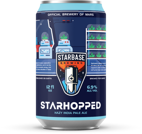 A can of Starbase Brewing "Occupy Marz" Amber Lager