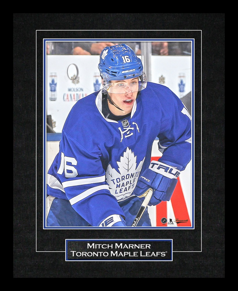 Mitch Marner Signed Jersey Framed Toronto Maple Leafs Blue Adidas with  8x10-H (Frm-Jers-6)