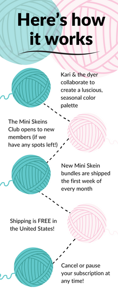 Here's how the Mini Skein Club works