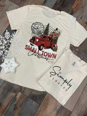 SIMPLY BLESSED CHRISTMAS GRAPHIC - The Turquoise Door Boutique LLC