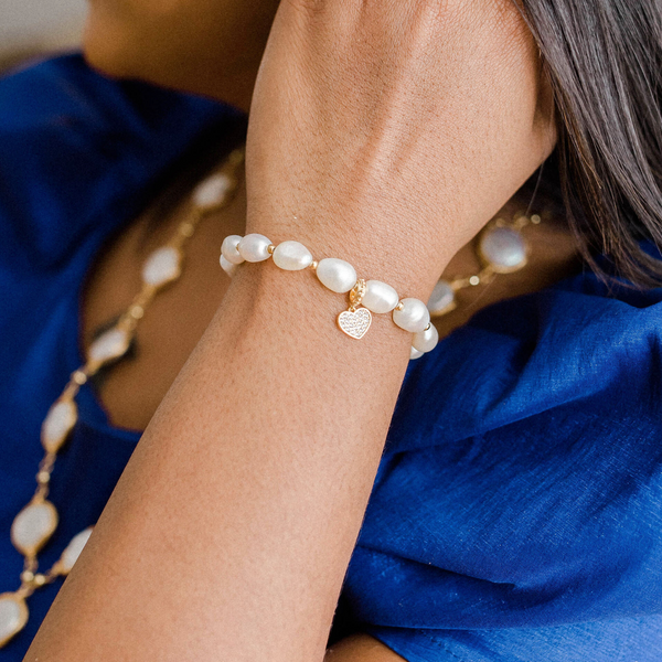 Baroque pearls bracelet from L'Amour Pearls