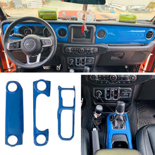 Car Center Console Dashboard Cover Trim For 18-23 Jeep Wrangler JL Blu –  Mad-baboon