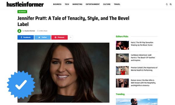 Jennifer Pratt: A Tale of Tenacity, Style, and The Bevel Label