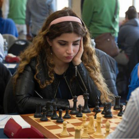 Iranian-born International Master of Chess - Dorsa Derakhshani. In this  picture, she's playing for the United States. : pics