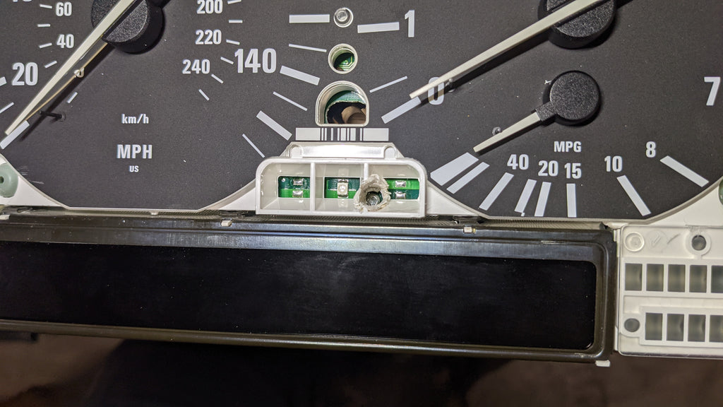 e39 instrument cluster repair lcd screw