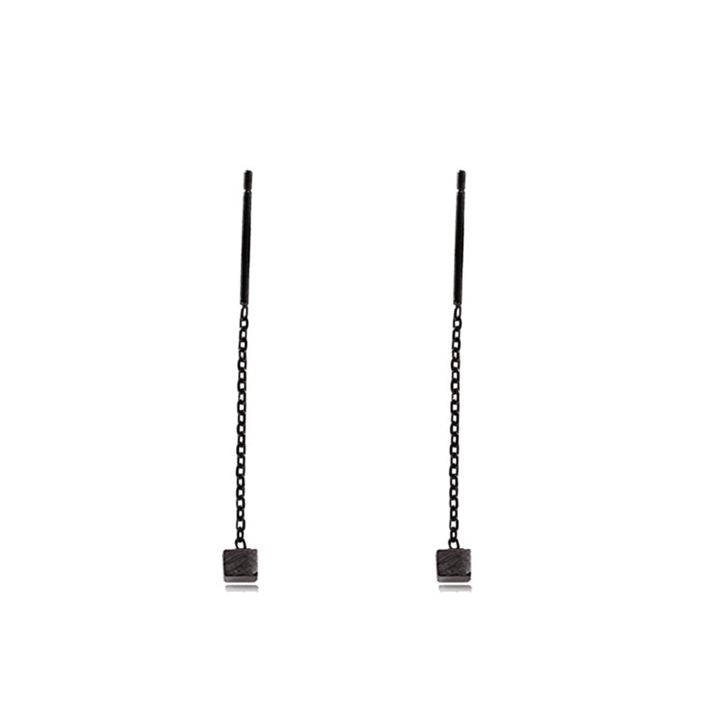 Raven Chain Drop Earrings