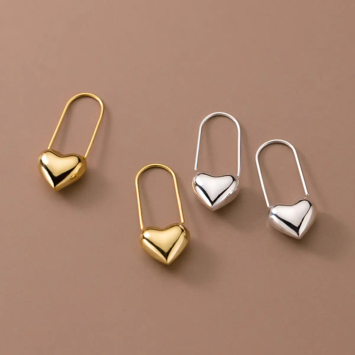 Selene Heart Drop Earrings