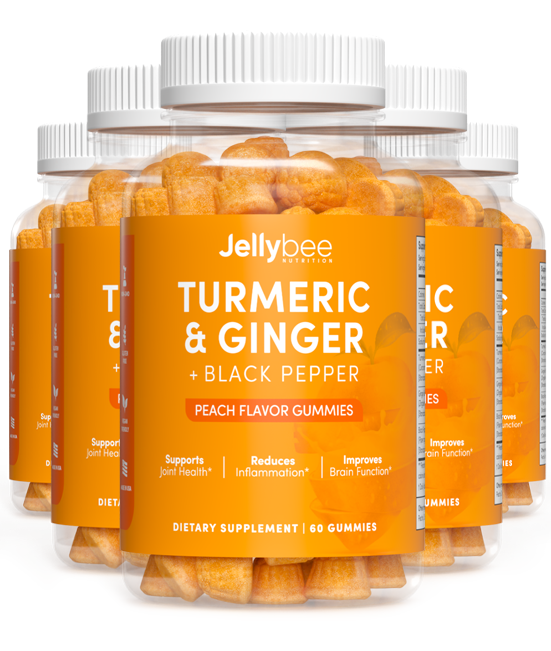 Image of  Turmeric & Ginger Gummies 5 BOTTLES/ 5 MONTH SUPPLY