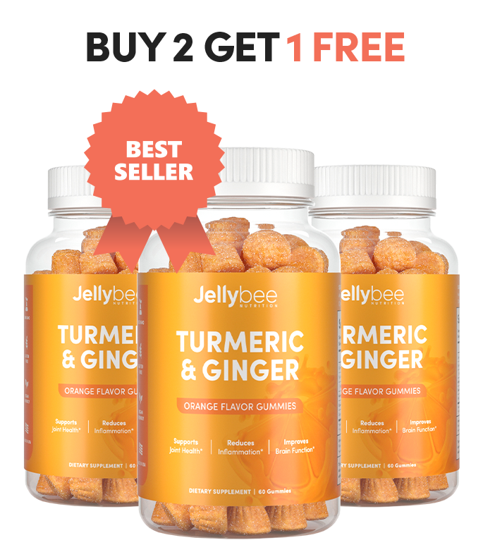 Turmeric & Ginger Gummies BUY 2 GET 1 FREE TheJellyBee