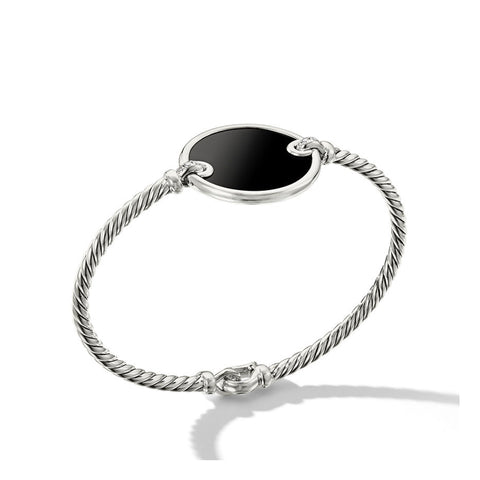 DY Elements Bracelet with Black Onyx and Pavé Diamonds