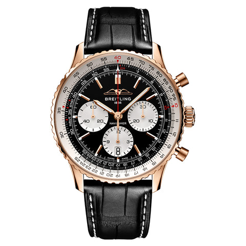 Breitling Navitimer B01 Chronograph 43 18k Red Gold on Strap