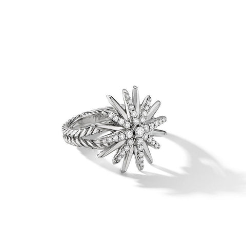 David Yurman Starburst Ring with Pavé Diamonds