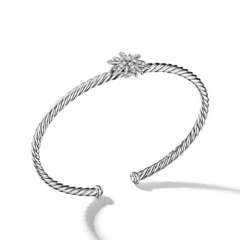 David Yurman Starburst Center Station Bracelet with Pavé Diamonds