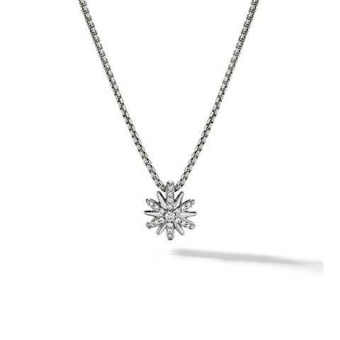 David Yurman Petite Starburst Station Necklace with Diamonds