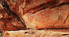 The Warrior's Wall pictographs in Sedona