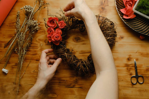 DIY Valentine's Day wreath