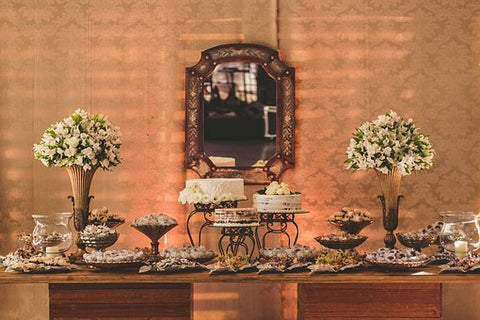 Dessert table setting decor wedding planner rovistella