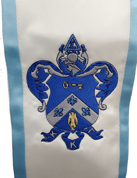 Kappa Kappa Gamma Graduation Stole Crest Embroidered