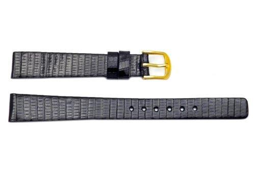 Seiko Black Genuine Lizard Leather 13mm Watch Strap | Total Watch Repair -  SXJ589 – 