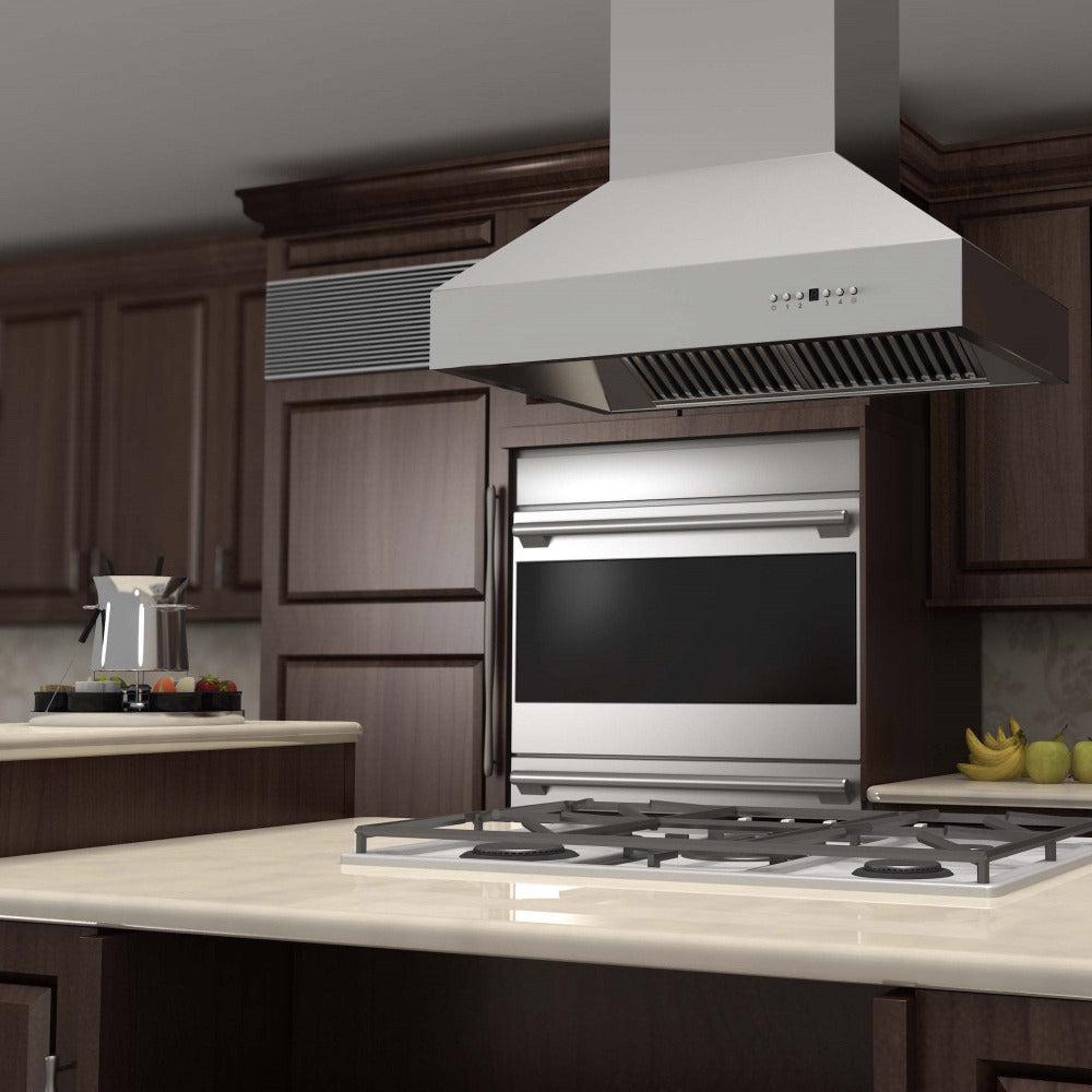 48 island range hood stainless steel