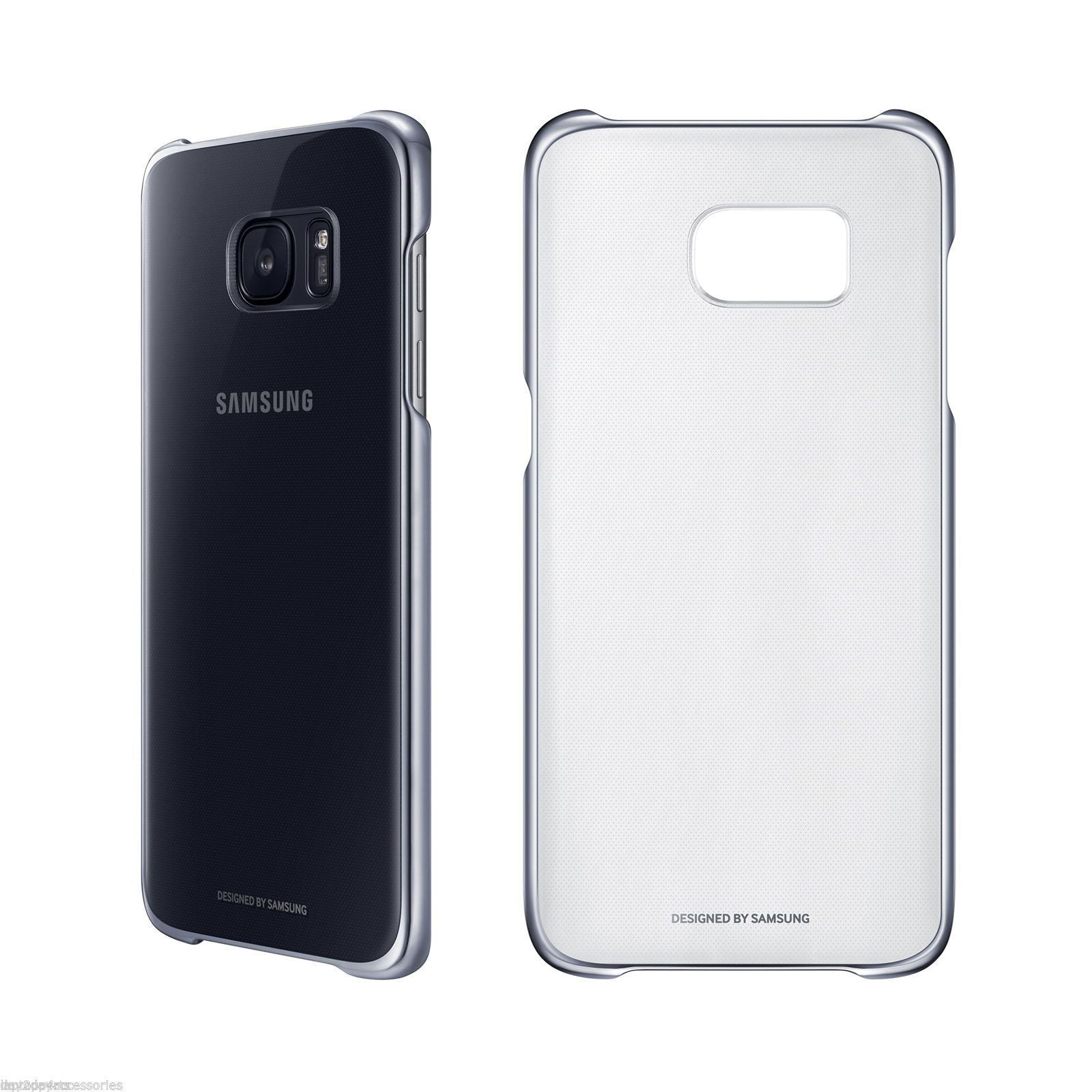 Kruik exotisch Noordoosten Samsung Case for Galaxy S7 Edge Back Protective Cover - Clear & Silver -  ENV Outlet